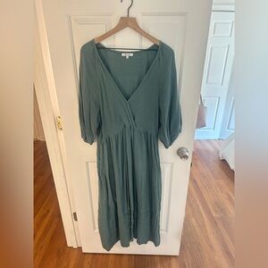 Madewell Teal Wrap Dress